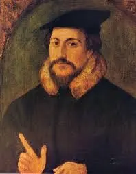 John Calvin, who held strongly to what is today called the doctrines of grace, or Calvinism.
